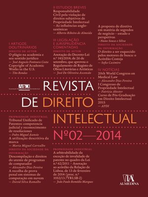 cover image of Revista de Direito Intelectual n.º 2